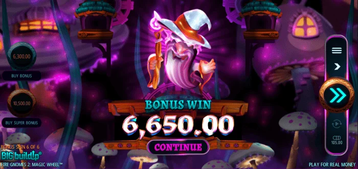 Fire Gnomes 2 Magic Wheel - ボーナス勝利